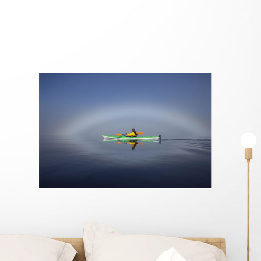 A Sea Kayaker Paddles Wall Mural