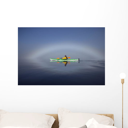 A Sea Kayaker Paddles Wall Mural