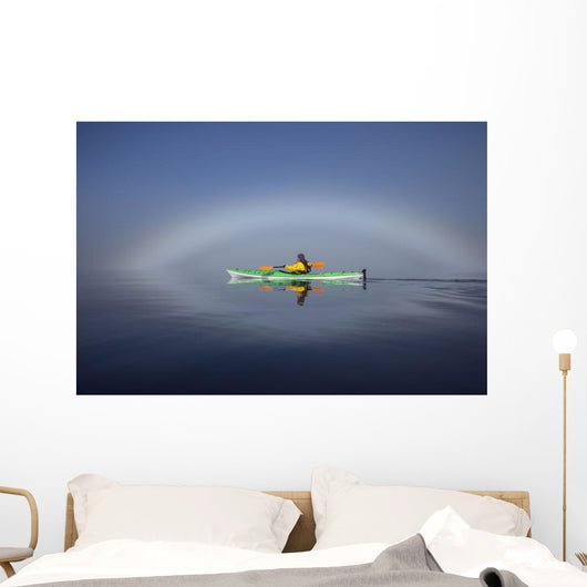 A Sea Kayaker Paddles Wall Mural