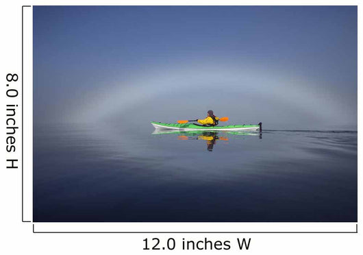 A Sea Kayaker Paddles Wall Mural