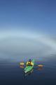 A Sea Kayaker Paddles Wall Mural