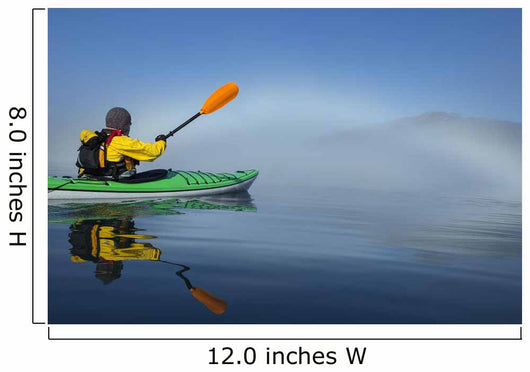 A Sea Kayaker Paddles Wall Mural