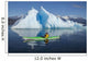 A Sea Kayaker Paddles Beside An Iceberg Wall Mural