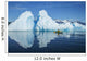 A Sea Kayaker Paddles Beside An Iceberg Wall Mural