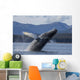 Humpback Whale Breaches as Wall Decal 5