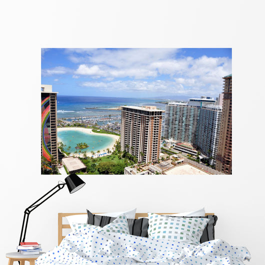 Waikiki Beach Oahu Hawaii Wall Mural