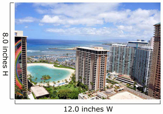 Waikiki Beach Oahu Hawaii Wall Mural