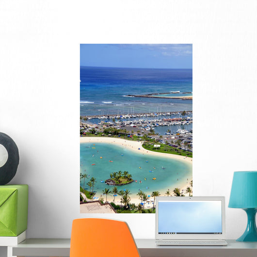 Waikiki Beach Oahu Hawaii Wall Decal