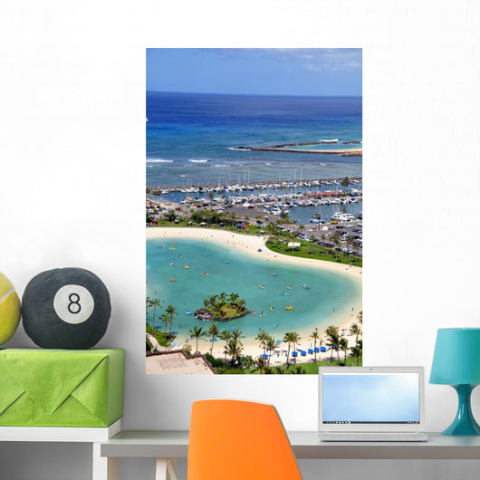 Waikiki Beach Oahu Hawaii Wall Decal