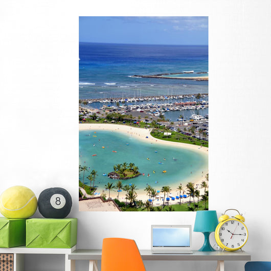Waikiki Beach Oahu Hawaii Wall Decal