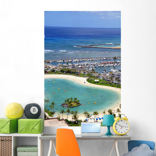Waikiki Beach Oahu Hawaii Wall Decal