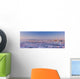 Aerial View Of Downtown Anchorage At Sunset Wall Mural