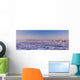 Aerial View Of Downtown Anchorage At Sunset Wall Mural