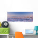 Aerial View Of Downtown Anchorage At Sunset Wall Mural