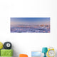 Aerial View Of Downtown Anchorage At Sunset Wall Mural