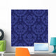 Luxury Blue Floral Damask Wall Decal