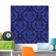 Luxury Blue Floral Damask Wall Decal