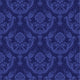 Luxury Blue Floral Damask Wall Decal