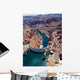 Aerial view of Hoover Dam and the Colorado River Bridge Wall Mural