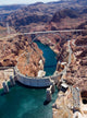 Aerial view of Hoover Dam and the Colorado River Bridge Wall Mural