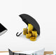 Pile Coins under Umbrella Wall Decal