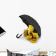 Pile Coins under Umbrella Wall Decal