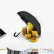 Pile Coins under Umbrella Wall Decal