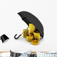 Pile Coins under Umbrella Wall Decal