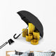 Pile Coins under Umbrella Wall Decal