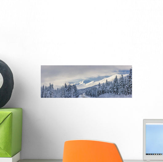 Clouds Clearing over Seward Wall Decal
