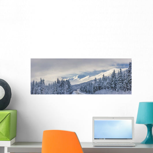 Clouds Clearing over Seward Wall Decal