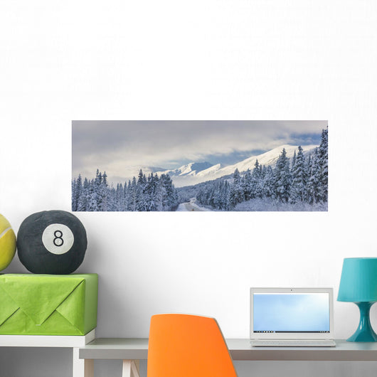Clouds Clearing over Seward Wall Decal
