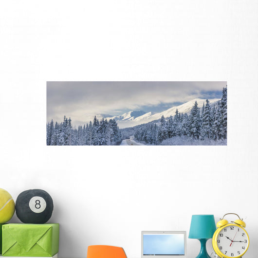 Clouds Clearing over Seward Wall Decal