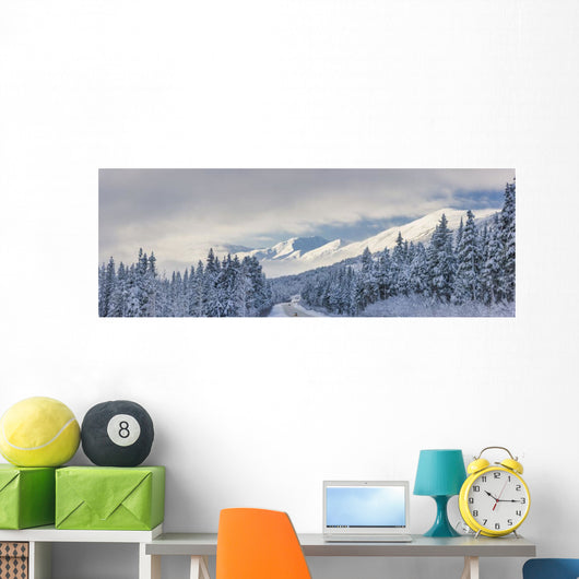 Clouds Clearing over Seward Wall Decal