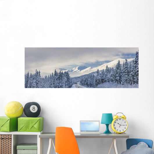 Clouds Clearing over Seward Wall Decal
