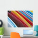 Close up of coloured surfboards lined up Wall Mural