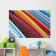 Close up of coloured surfboards lined up Wall Mural