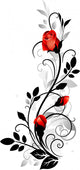 Vector rose Wall Decal