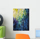 Abstract watercolor painting Wall Mural