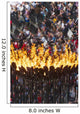 Flames Of Olympic Cauldron Designed By Thomas Heatherwick Wall Mural