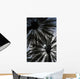Silhouette Of Date Palm Trees In Oasis Wall Mural