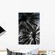 Silhouette Of Date Palm Trees In Oasis Wall Mural