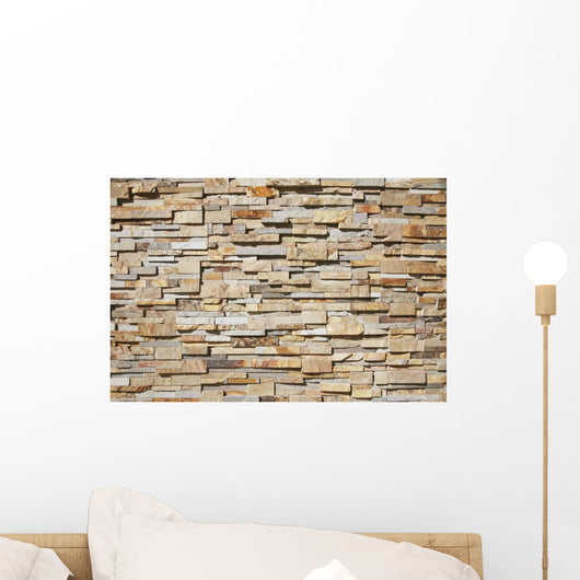 A contemporary stone wall;Honolulu hawaii united states of america Wall Mural