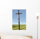 A crucifix on farmland;Saskatchewan canada Wall Mural