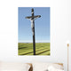 A crucifix on farmland;Saskatchewan canada Wall Mural