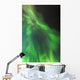 A green northern lights corona Wall Mural
