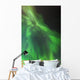 A green northern lights corona Wall Mural