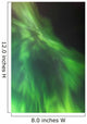 A green northern lights corona Wall Mural