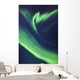 A green northern lights corona Wall Mural