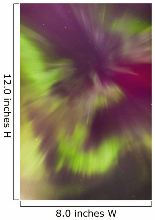 A Green And Magenta Northern Lights Corona Wall Mural